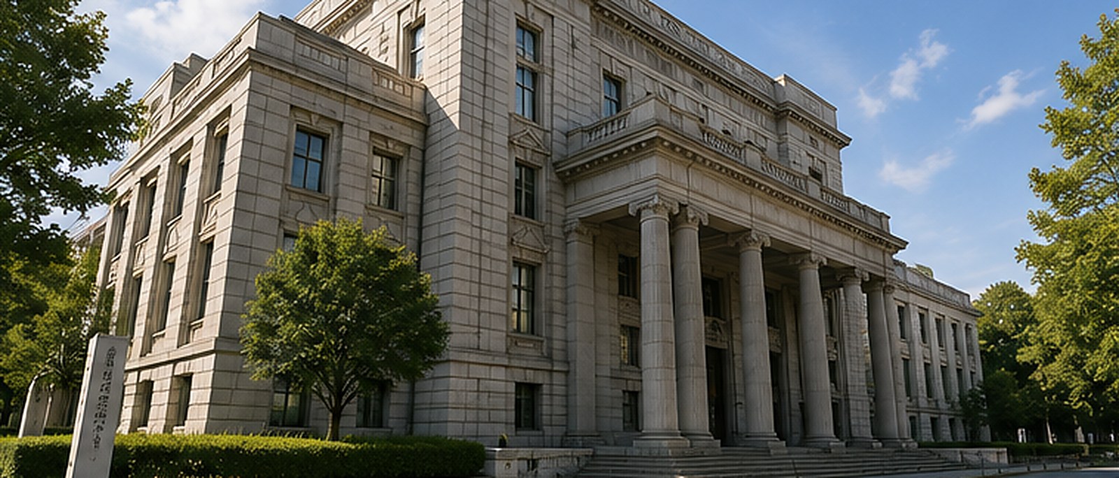 返還を求める訴えを提起する裁判所庁舎の外観