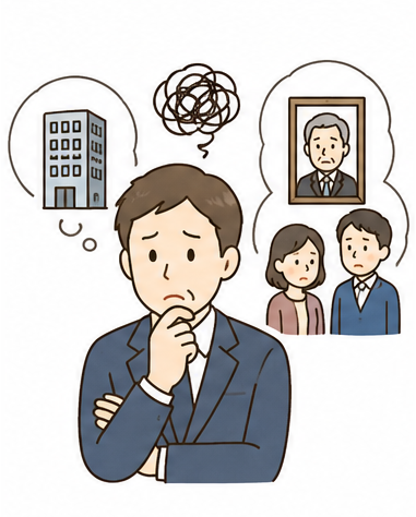 会社の後継者問題と相続が重なってしまっている