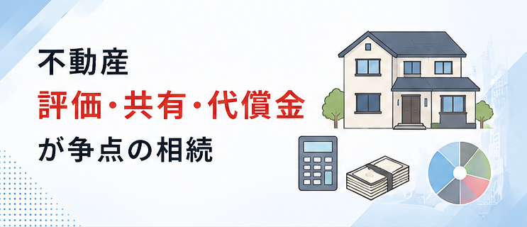 不動産評価・共有・代償金が争点の相続